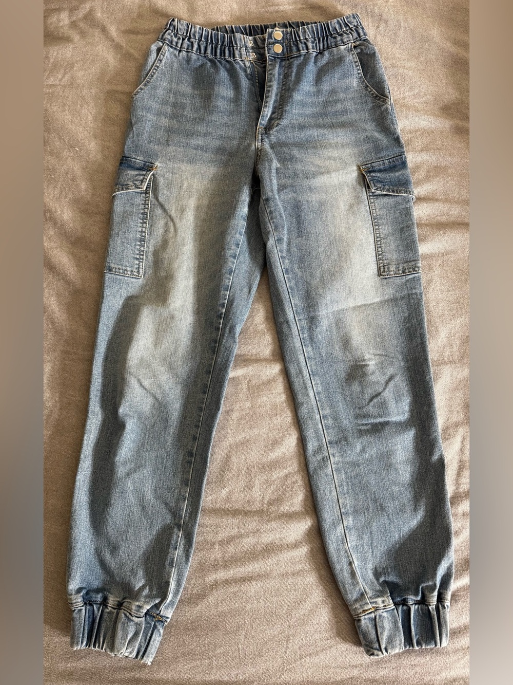 Light Blue Cargo Jeans